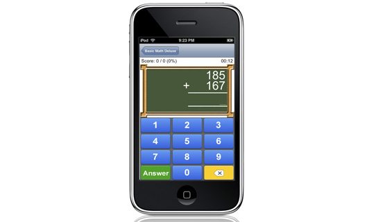 Basic Math Deluxe App for the iPhone