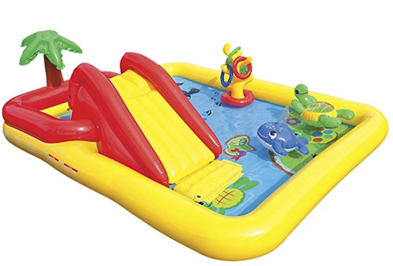 inflatable water play center