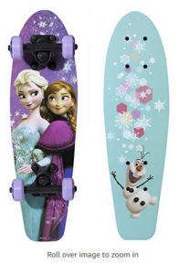  6. PlayWheels Disney Frozen 21″ Wood Cruiser Skateboard.PNG