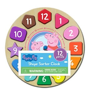 Peppa Pig Wood Puzzle Clock