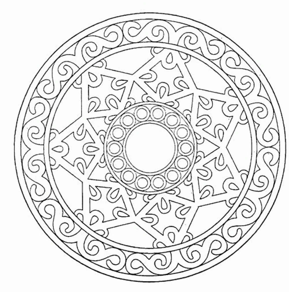 printable mandala coloring pages for adults     BestAppsForKids.com