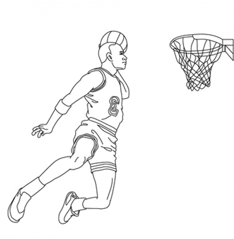 Print & Download - Interesting Basketball Coloring Pages