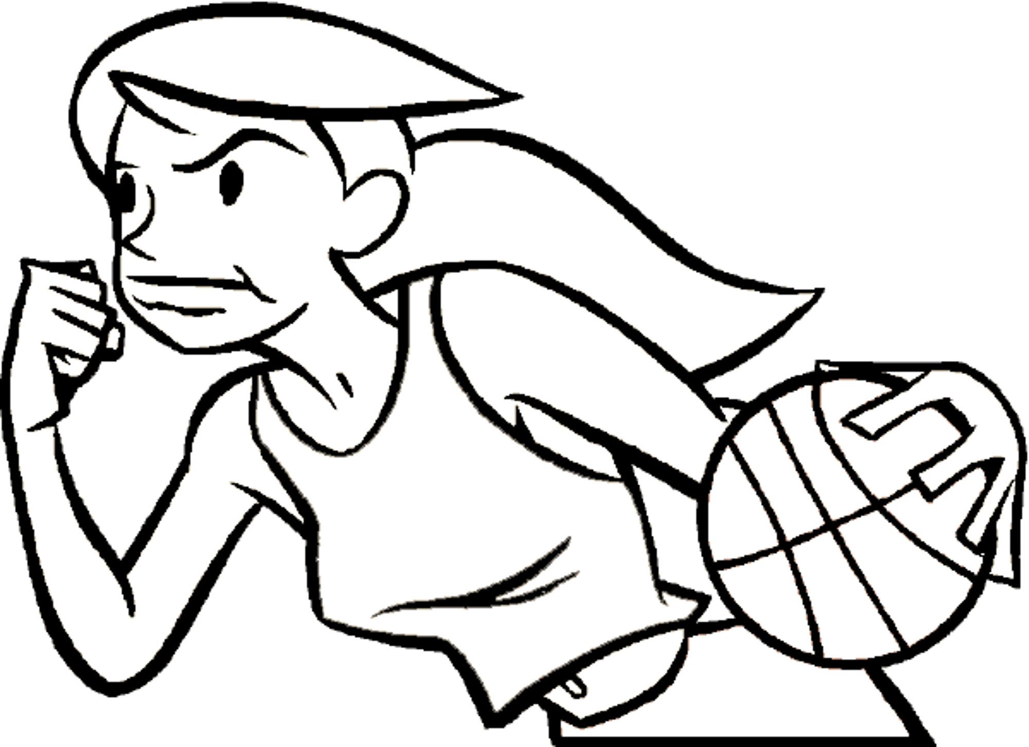 Girl Basketball Player Coloring Pages | Thousand of the Best printable ...
