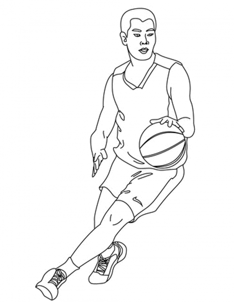 Print & Download  Interesting Basketball Coloring Pages