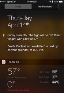 Notification Center on iPhone