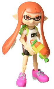 World of Nintendo Inkling Girl with Blaster Action 