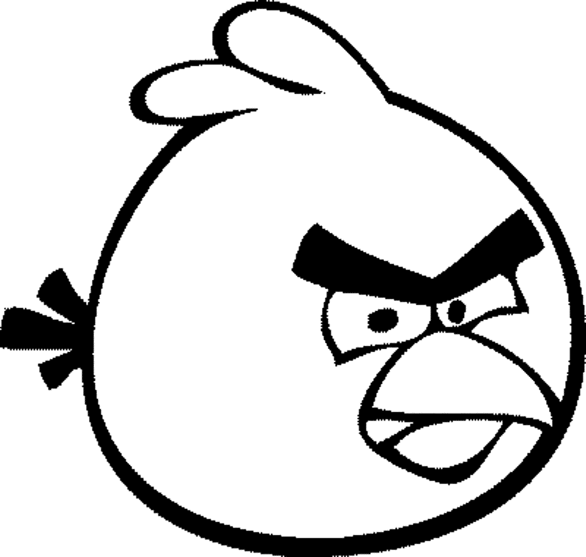 Angry Birds Ausmalbilder - Sternzeichenkrebsmann