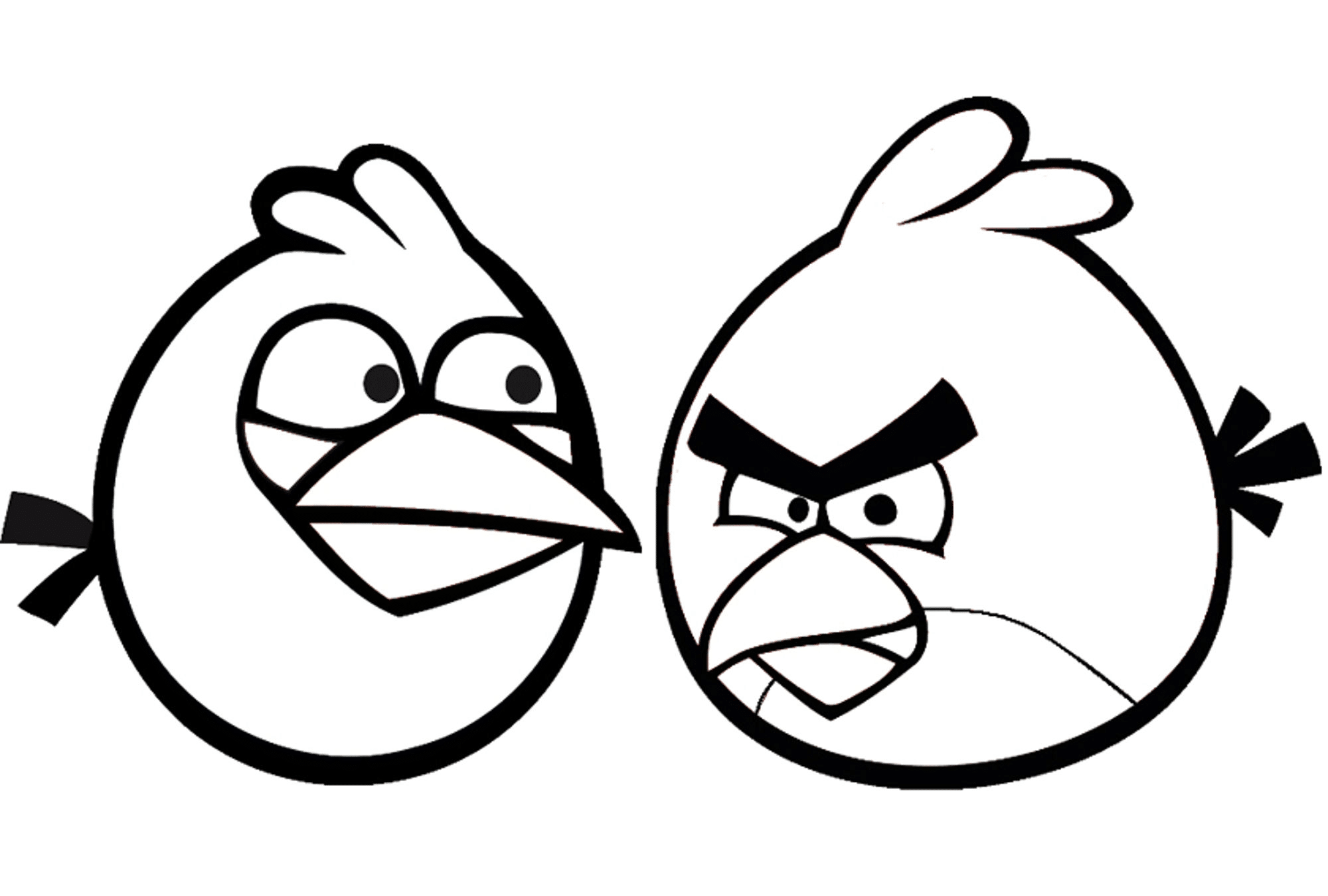  Angry Bird Coloring Pages For Kids 7