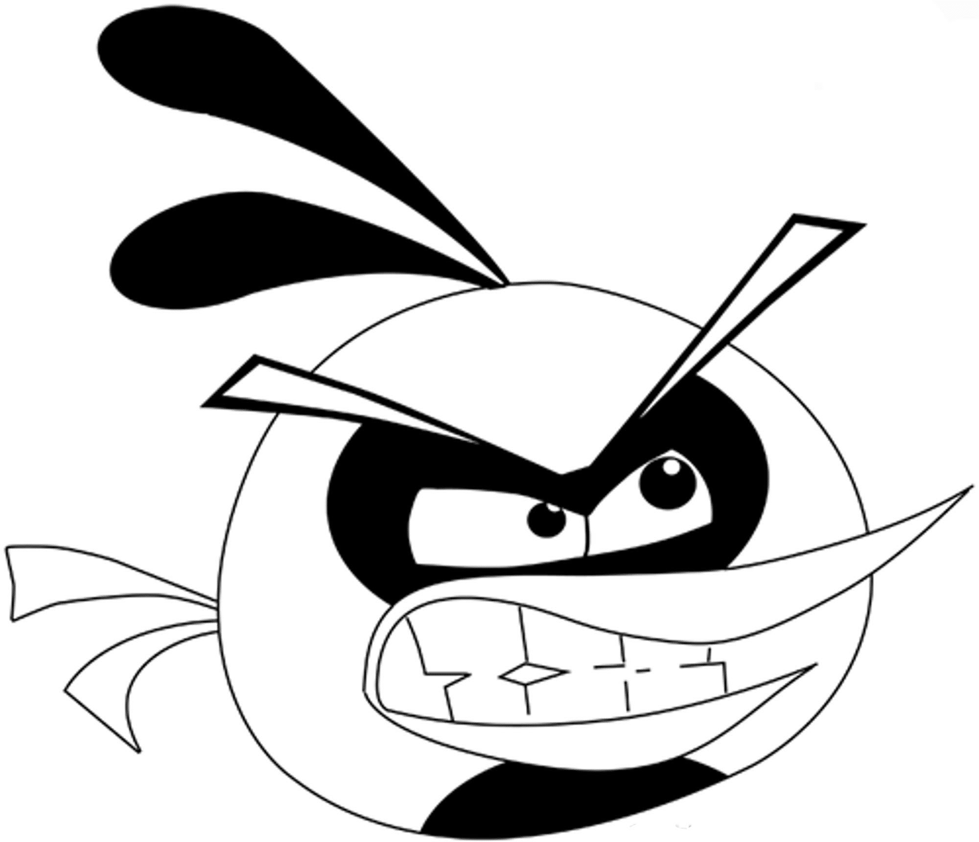 644 Simple Angry Birds Coloring Pages with Animal character