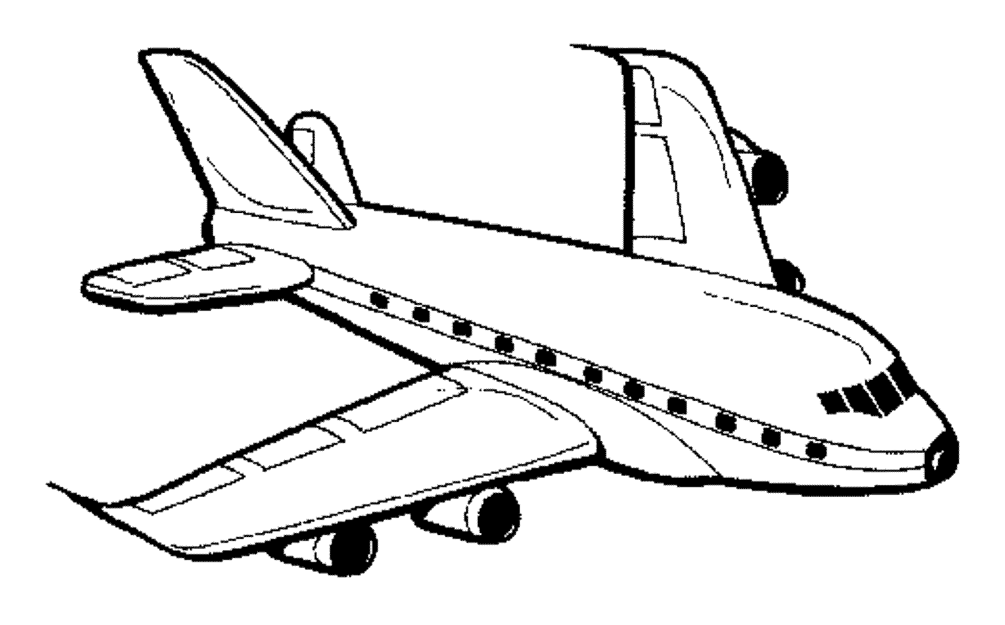 Самолет рисунок раскраска