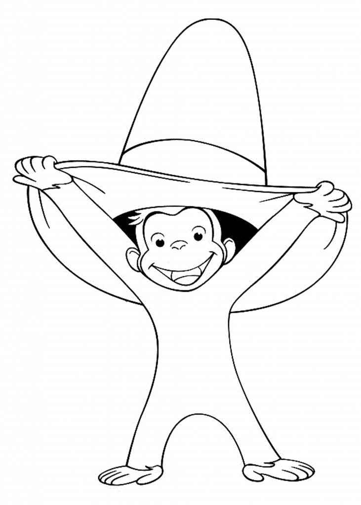 Print & Download - Curious George Coloring Pages to Stimulate Kids