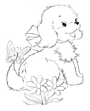 Print & Download - Draw Your Own Puppy Coloring Pages