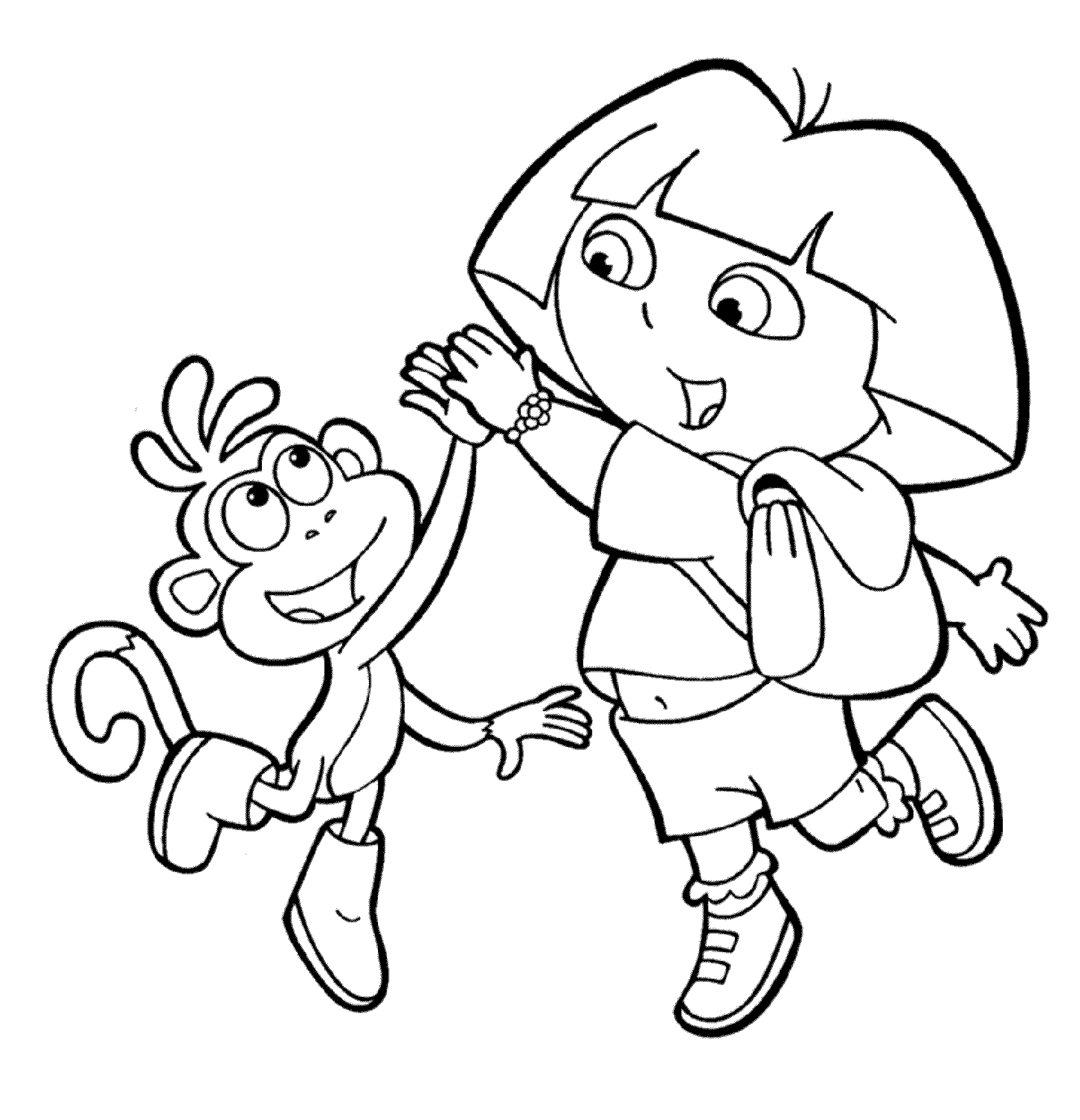 Print & Download Dora Coloring Pages to Learn New Things