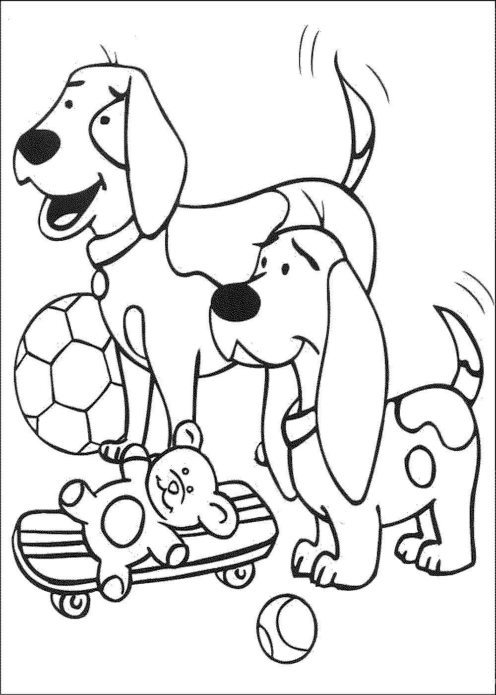 Fire Dog Coloring Pages For Kids