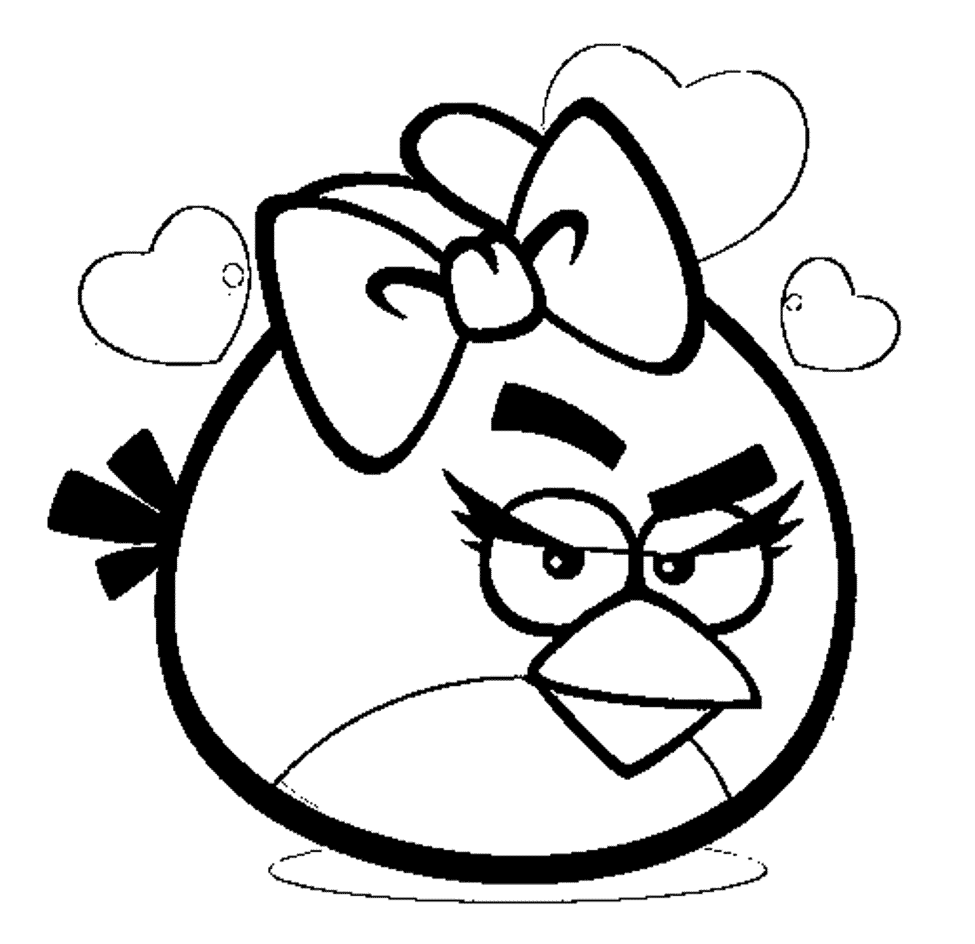 Angry Bird Coloring Pages Free Printable