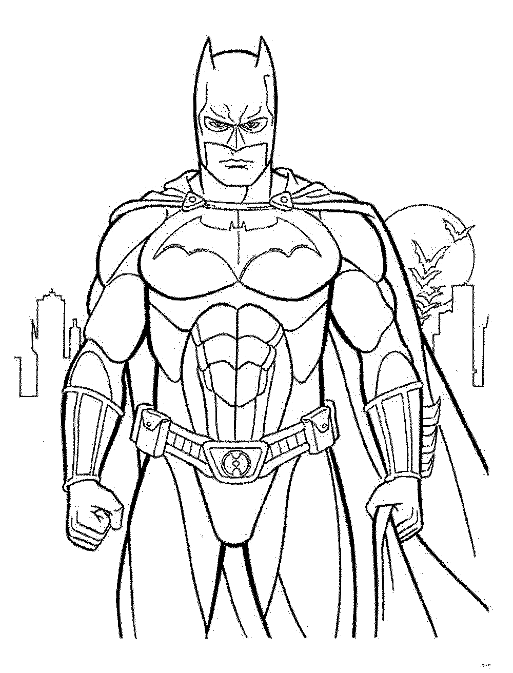 Print Download Batman Coloring Pages for Your Children