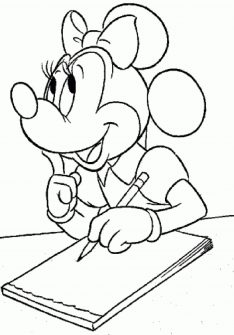 print  download  free minnie mouse coloring pages