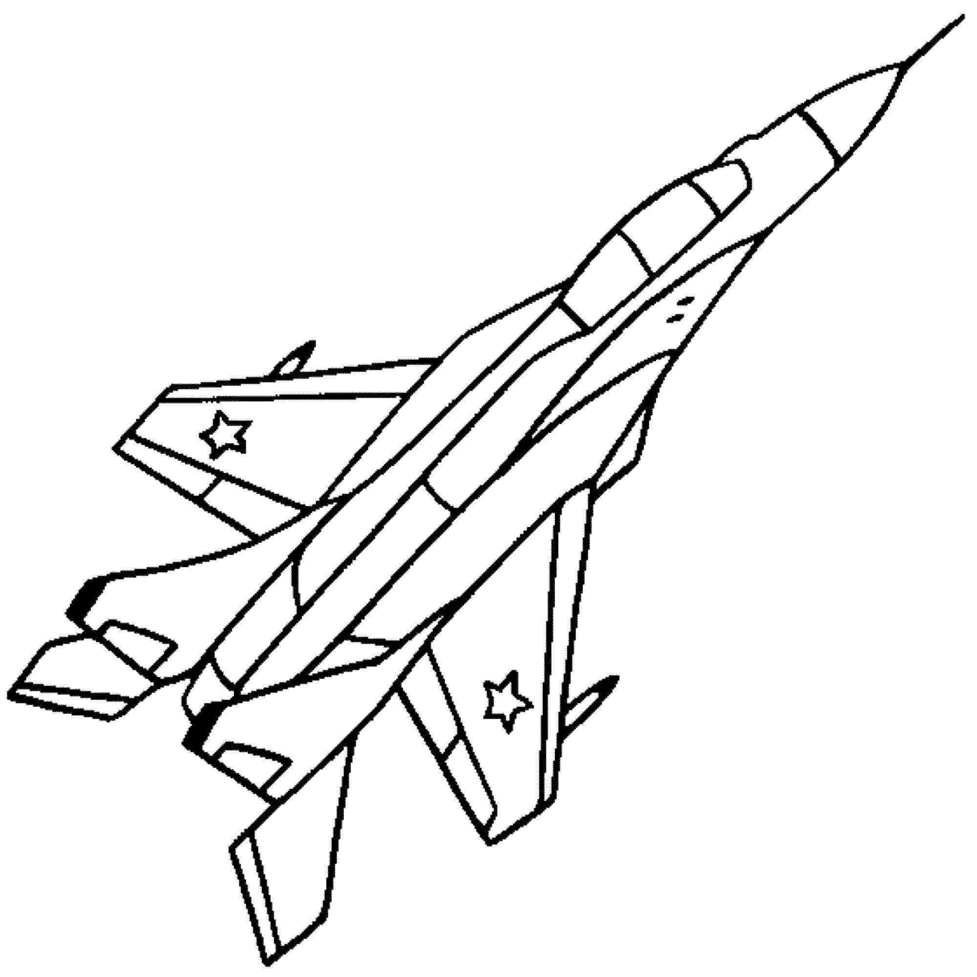 a is for airplane coloring page