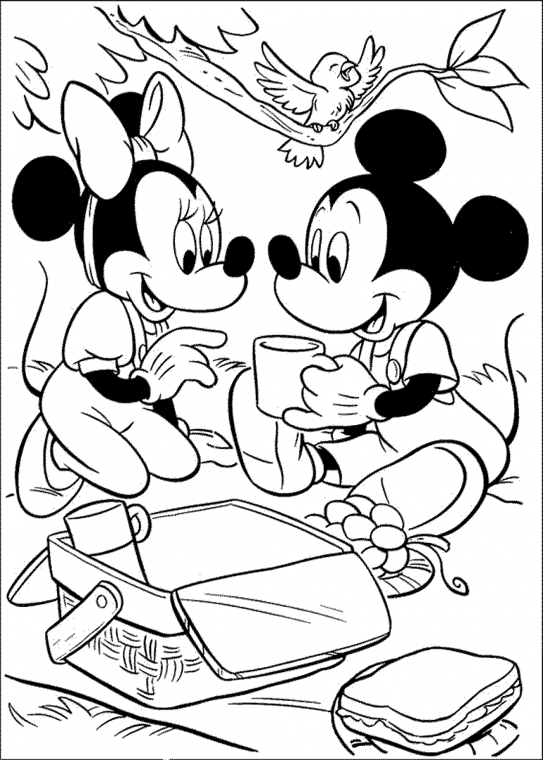 Print & Download - Free Minnie Mouse Coloring Pages