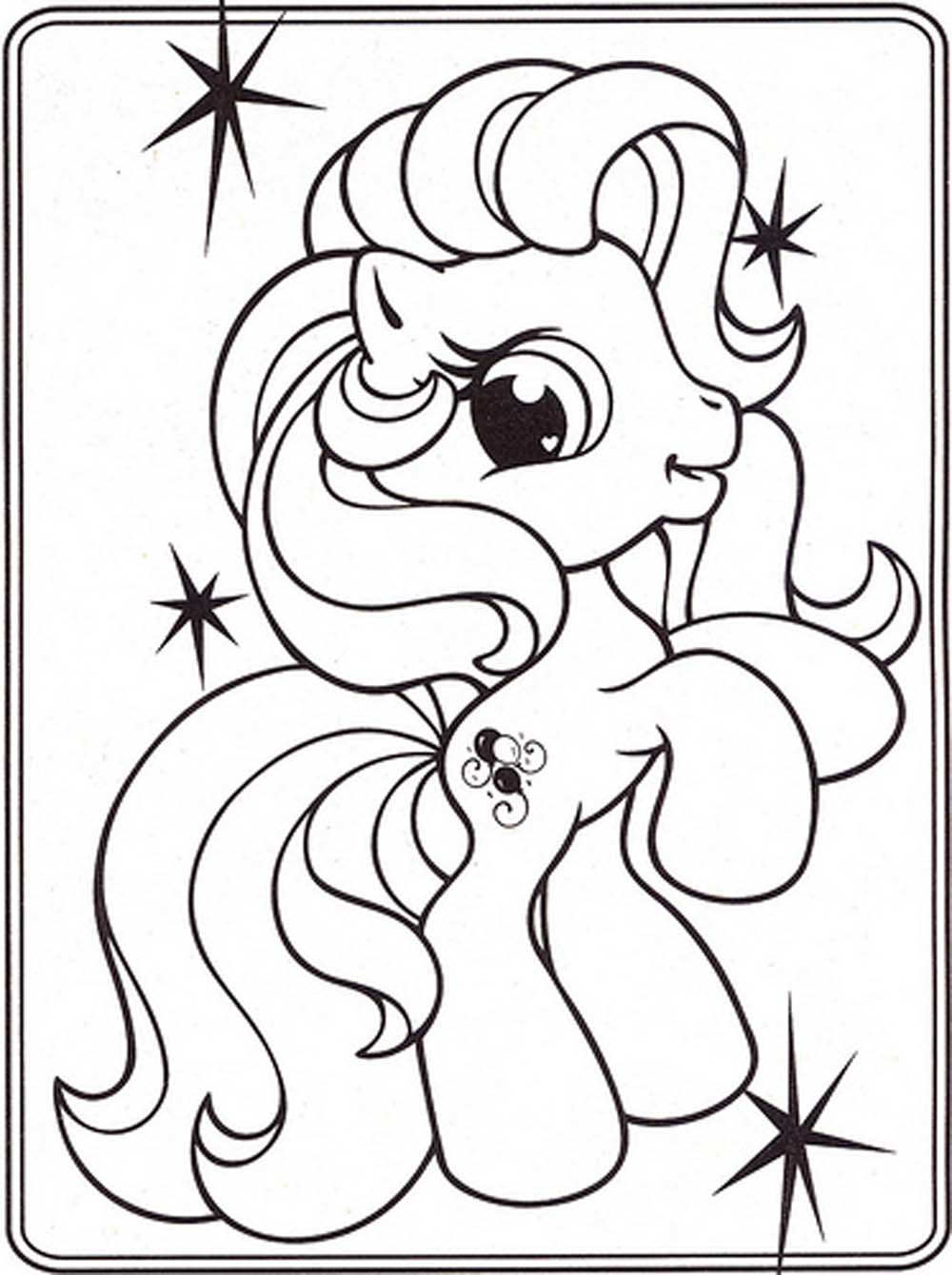 Print Download My Little Pony  Coloring  Pages  Learning 