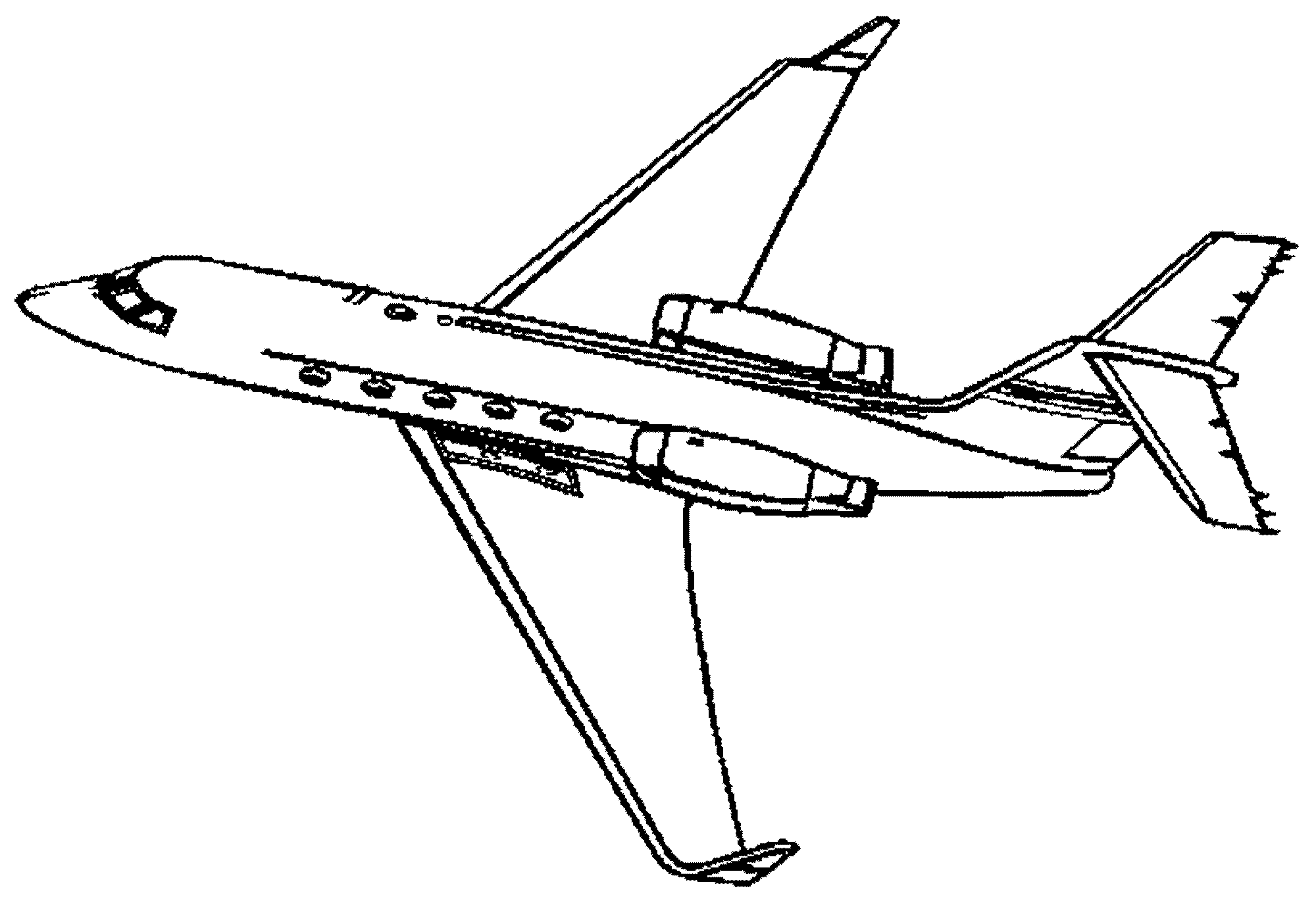coloring page airplane