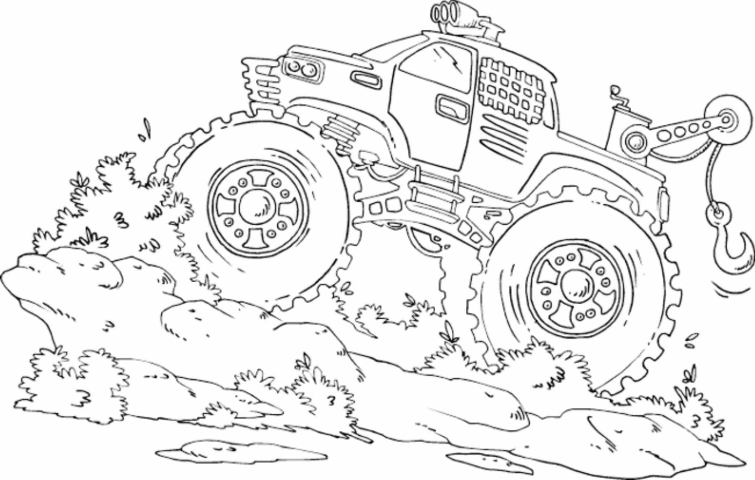 Drawing Monster Truck Coloring Pages with Kids