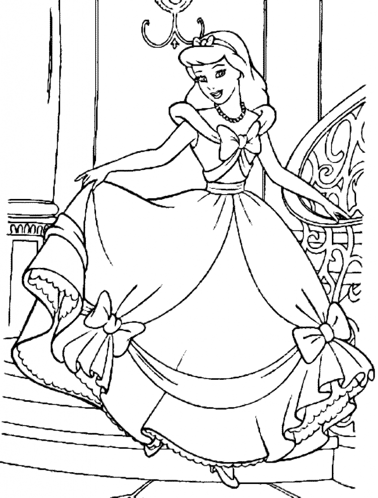 Print & Download - Impressive Cinderella Coloring Pages for Little Girls