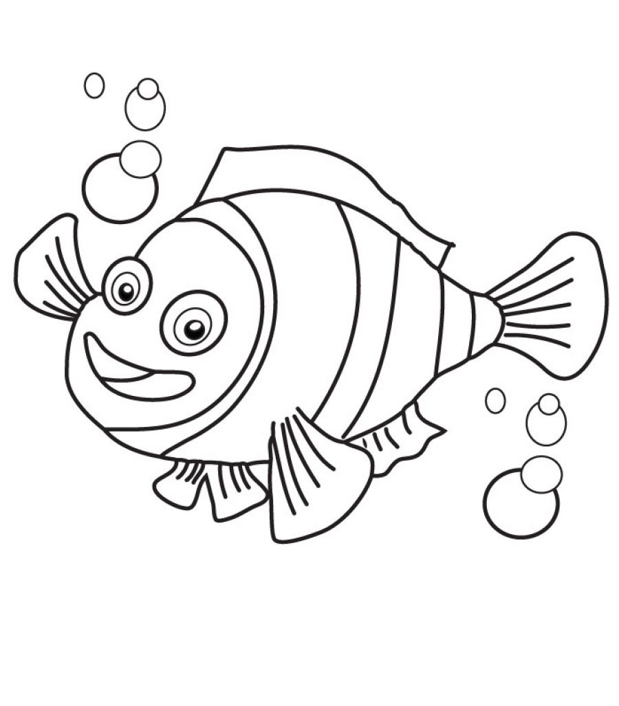 Clown Fish Coloring Pages Bestappsforkids Com