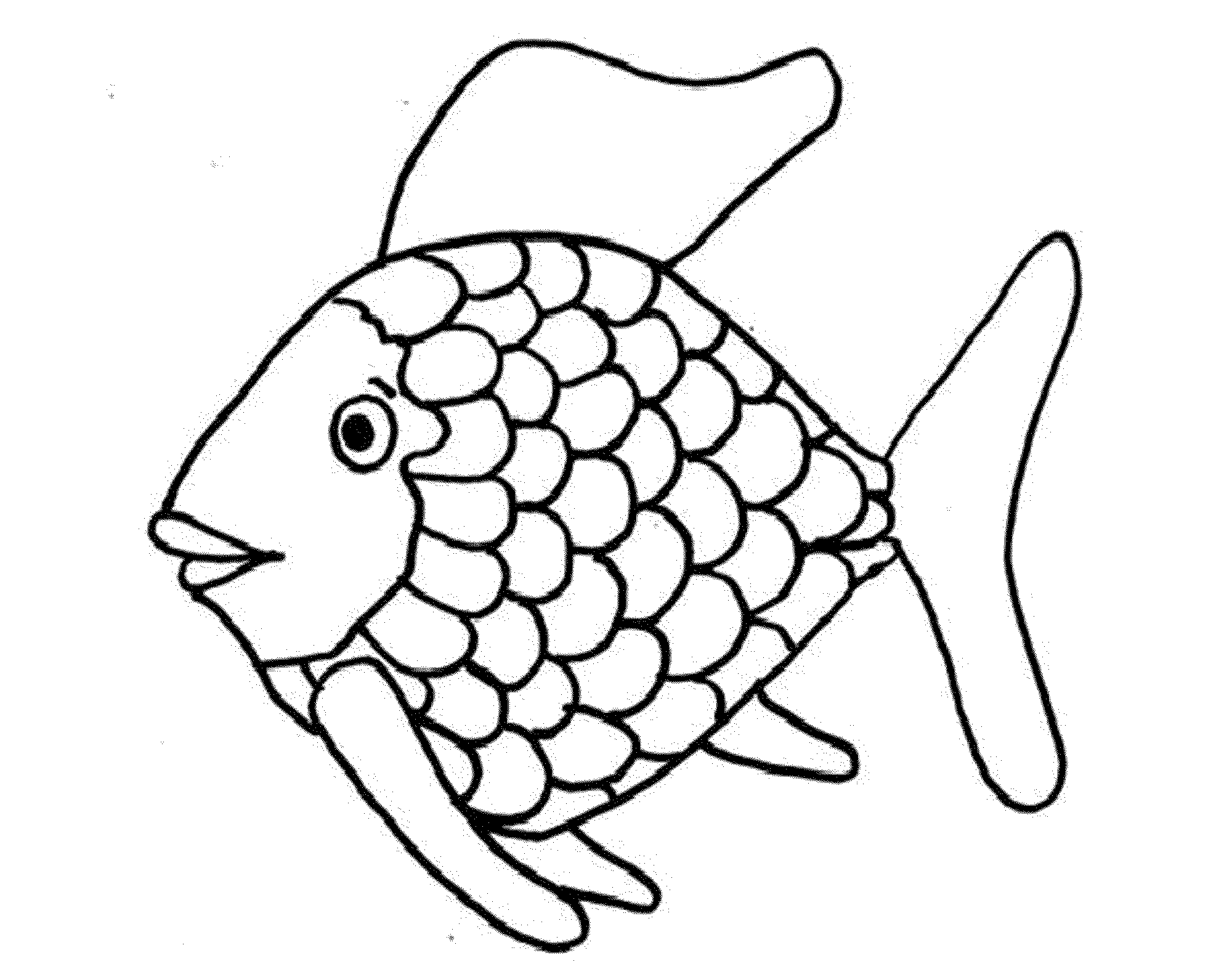 Cute Crayola Fish Coloring Pages for Kids