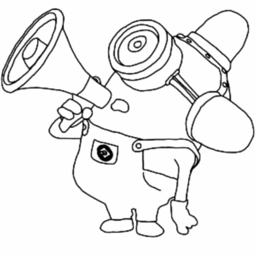 minion coloring pages kids fun