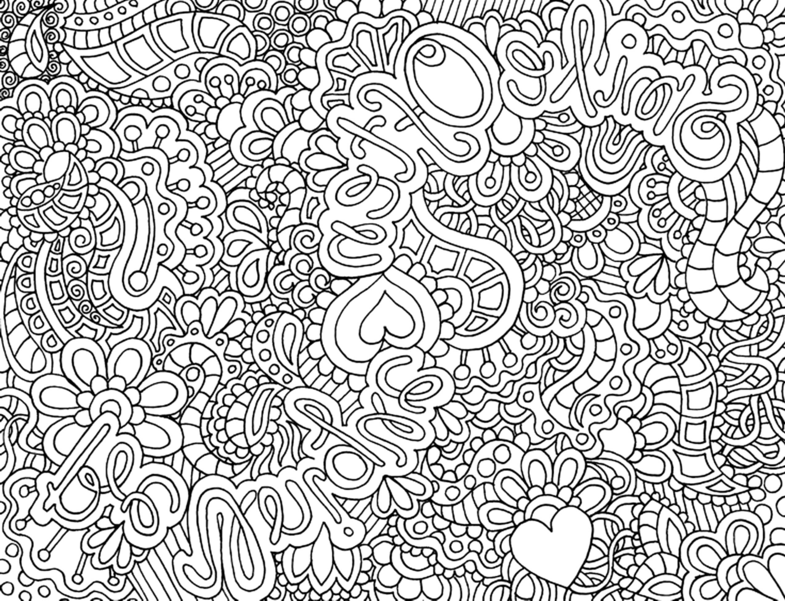 difficult coloring pages for older children