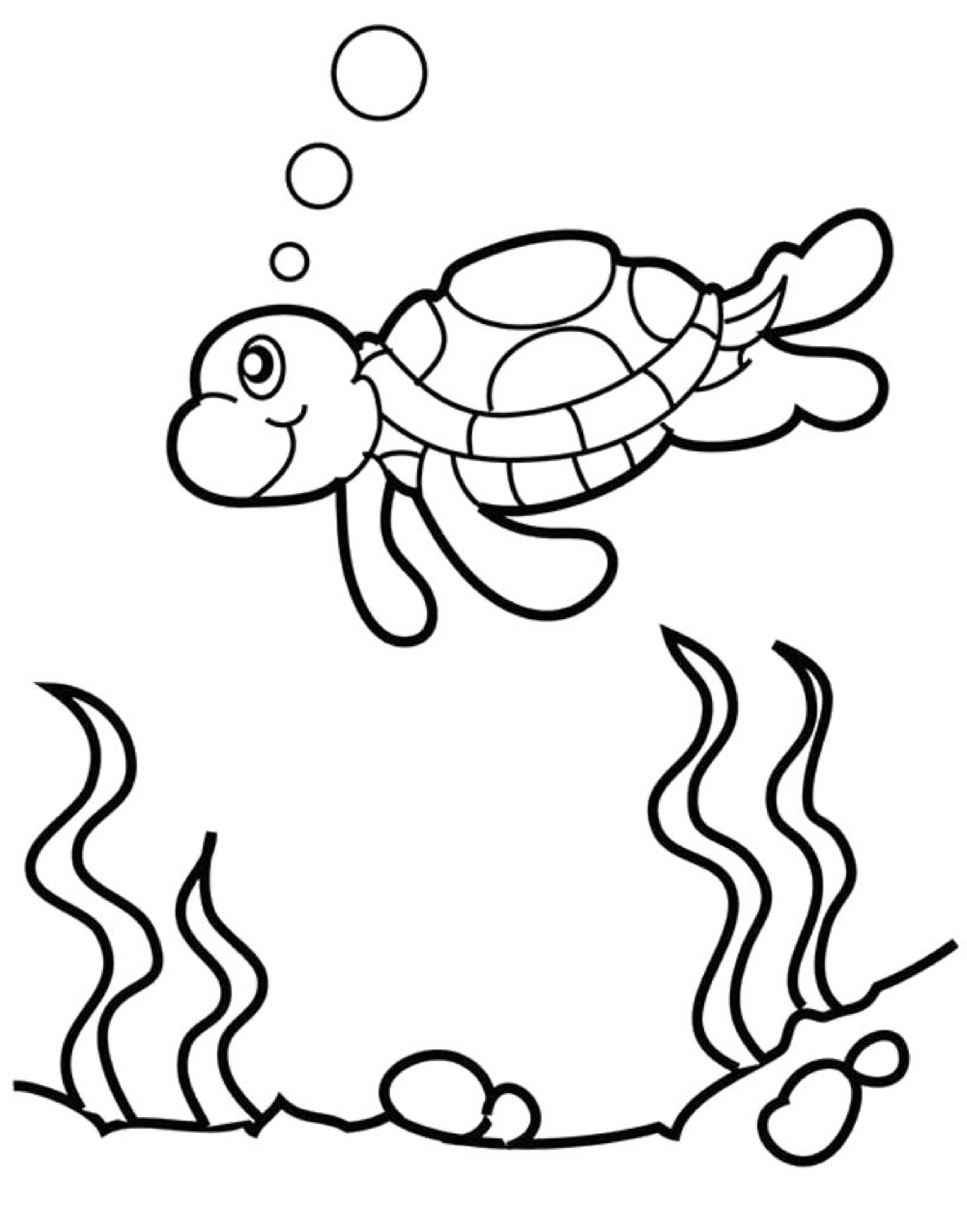 turtle for child coloring page Tulamama yertle - Mejikuhibiniu Coloring ...