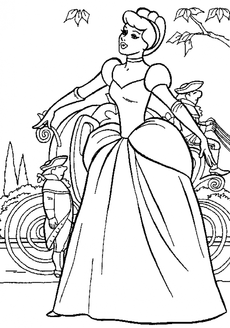 Print & Download - Impressive Cinderella Coloring Pages For Little Girls