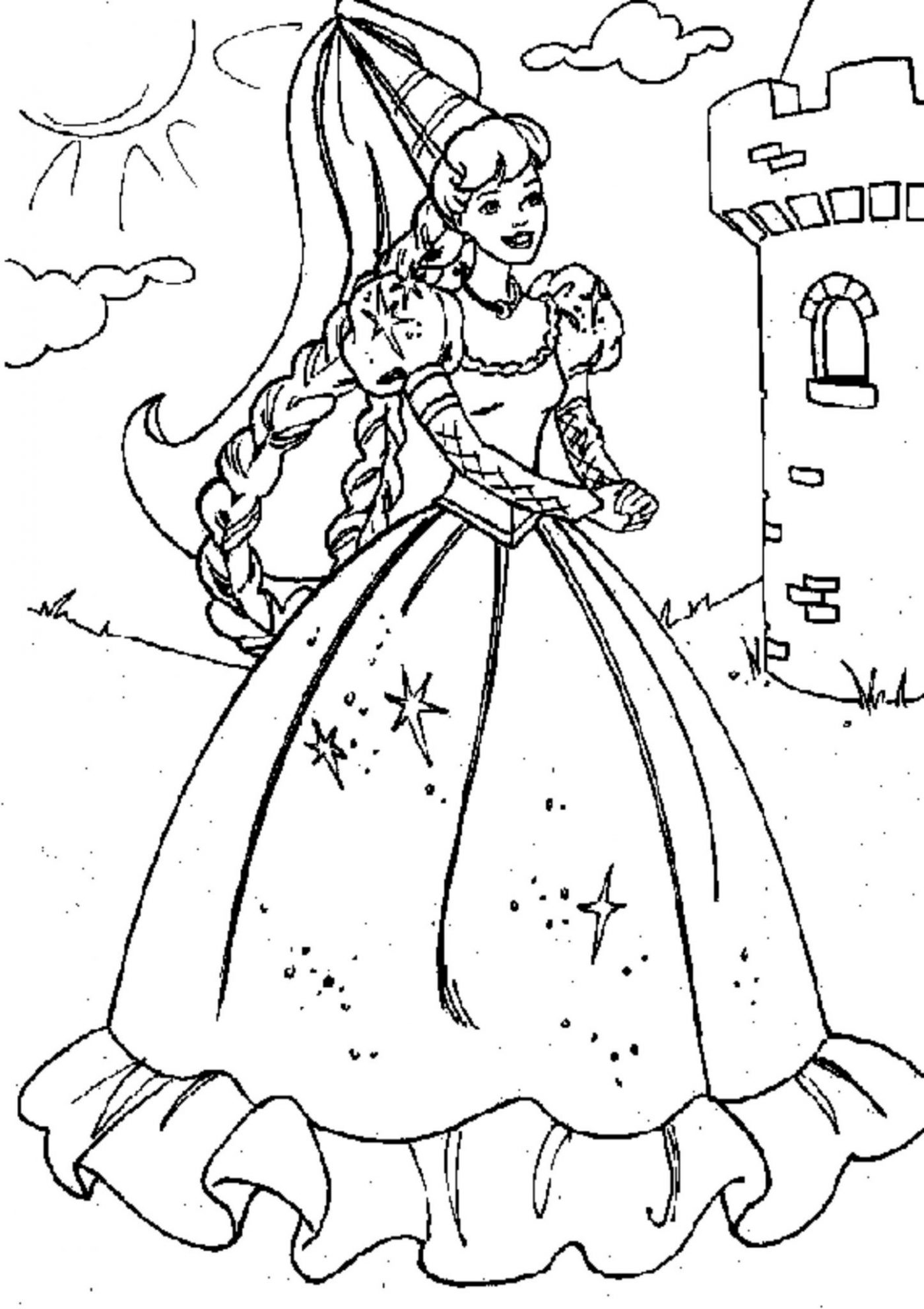 43 Best [Jun 2022] Princess Coloring Pages || Print & Download