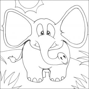 Print & Download - Teaching Kids through Elephant Coloring Pages