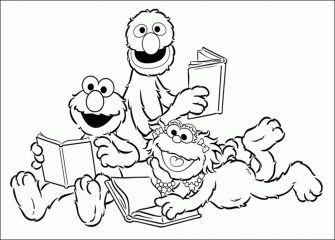 Print & Download - Elmo Coloring Pages for Children’s Home Activity