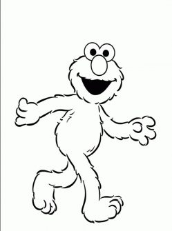 Print & Download - Elmo Coloring Pages for Children’s Home Activity