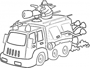 print  download  educational fire truck coloring pages