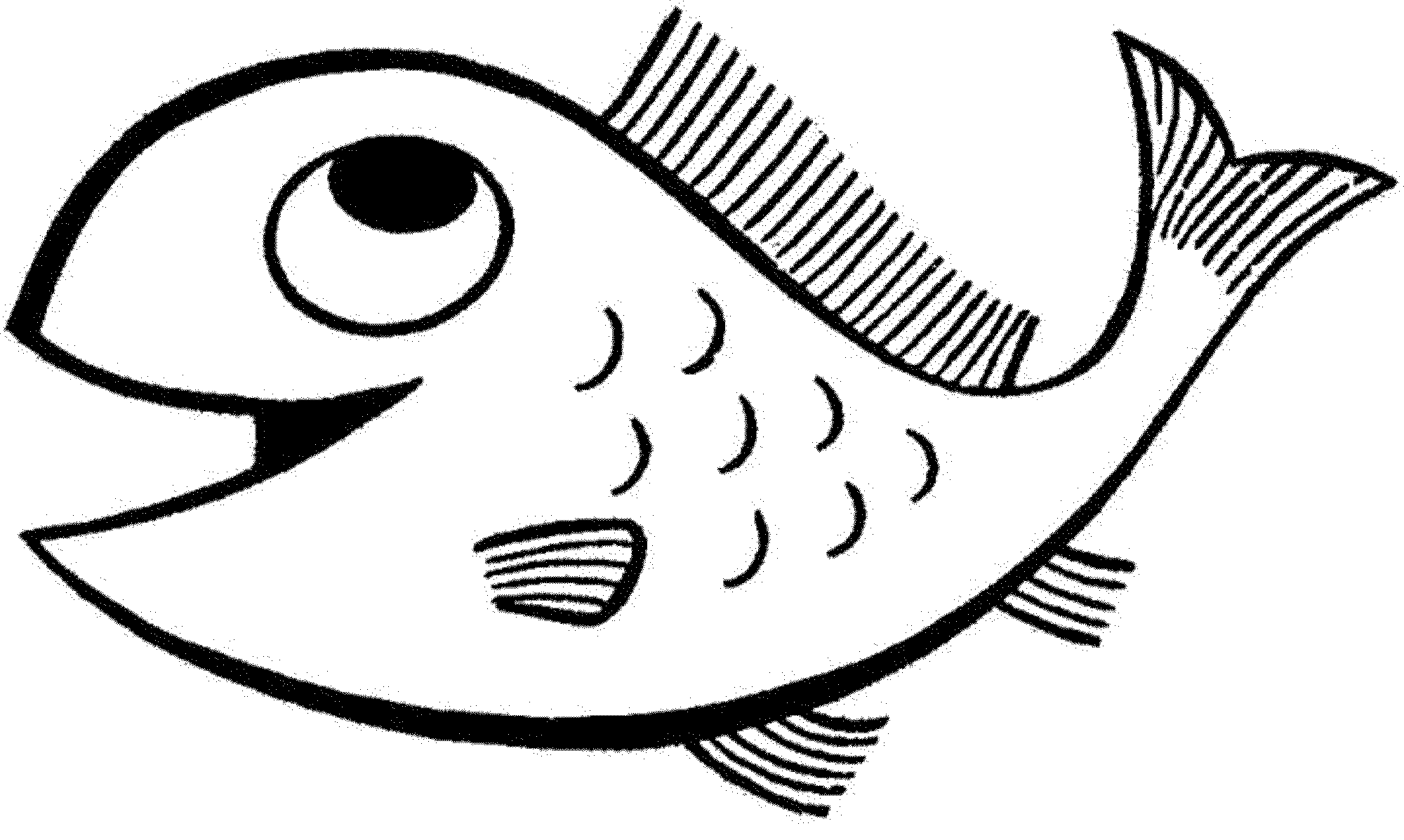 Print Download Cute and Educative Fish Coloring Pages