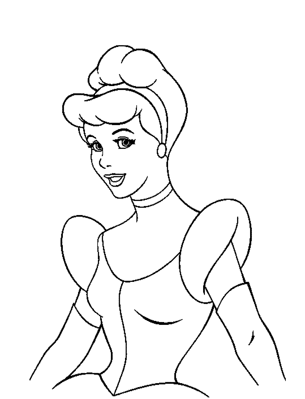 970  Coloring Page Of Cinderella  Latest Free
