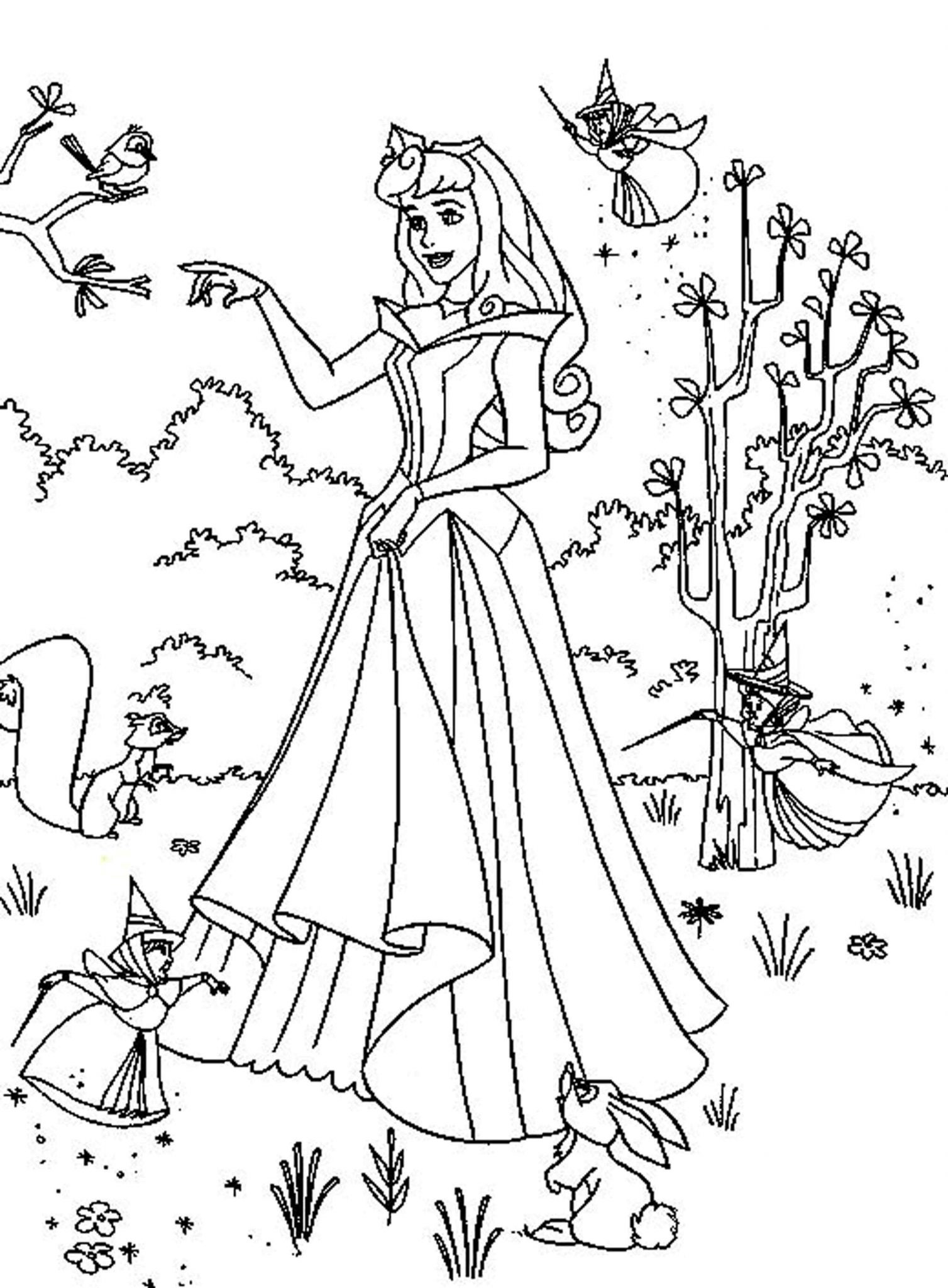 Print Download Princess Coloring Pages Support The Child s Activity