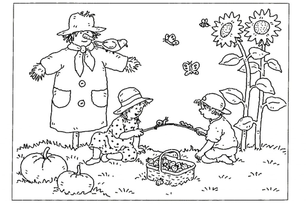 Print & Download - Fall Coloring Pages & Benefit of Coloring for Kids