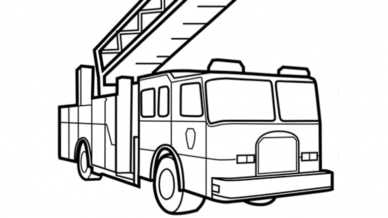 Print & Download - Educational Fire Truck Coloring Pages Giving Three ...