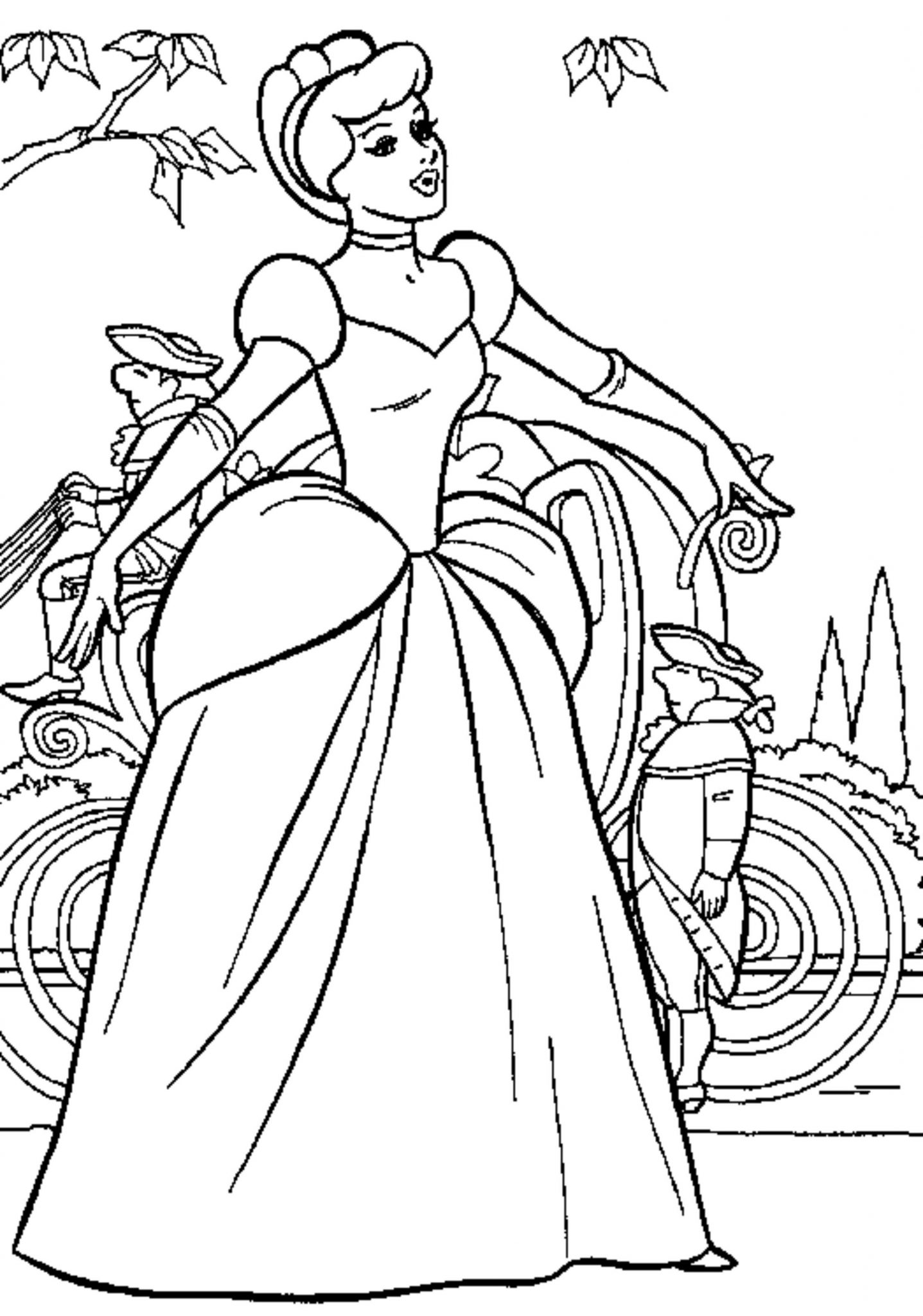 Print Download Princess  Coloring  Pages Support The 