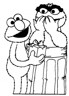 Print & Download - Elmo Coloring Pages for Children’s Home Activity