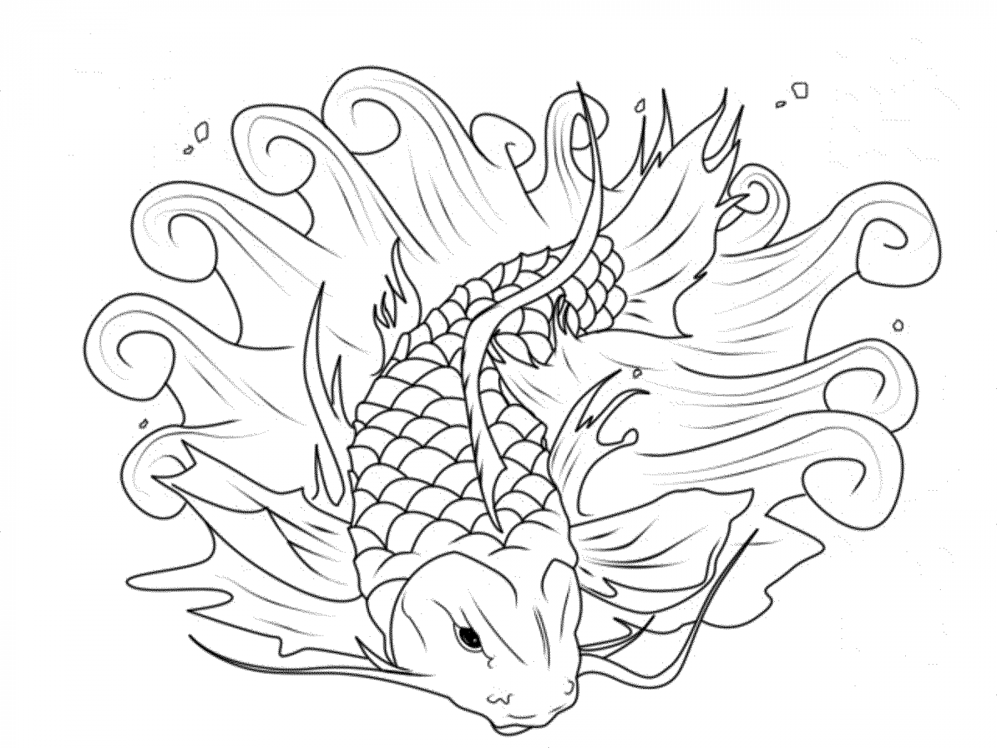 Print & Download - Cute and Educative Fish Coloring Pages