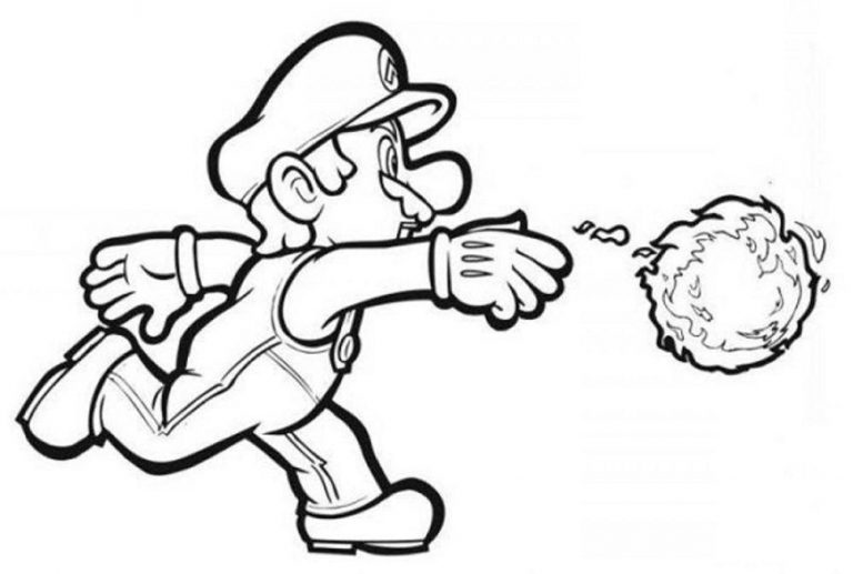 20+ Free Super Mario Coloring Pages for Kids