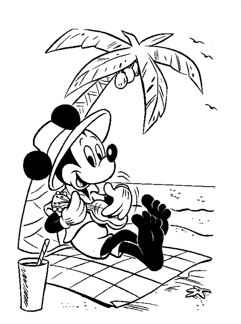 Learning Through Mickey Mouse Coloring Pages