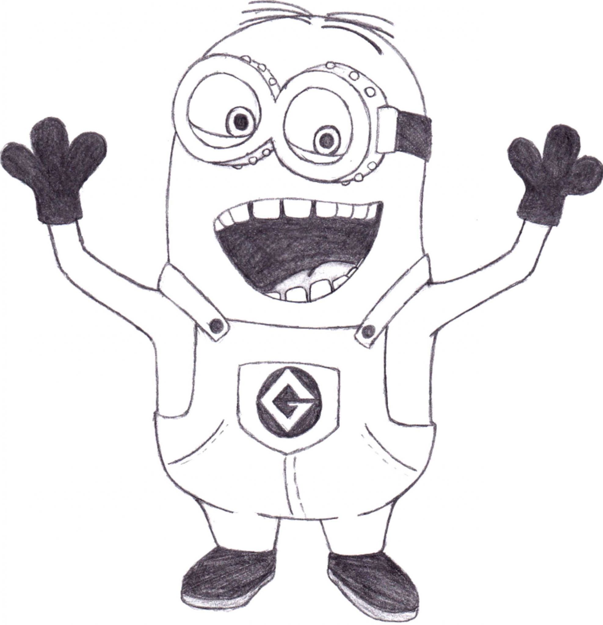 print download minion coloring pages for kids to have fun