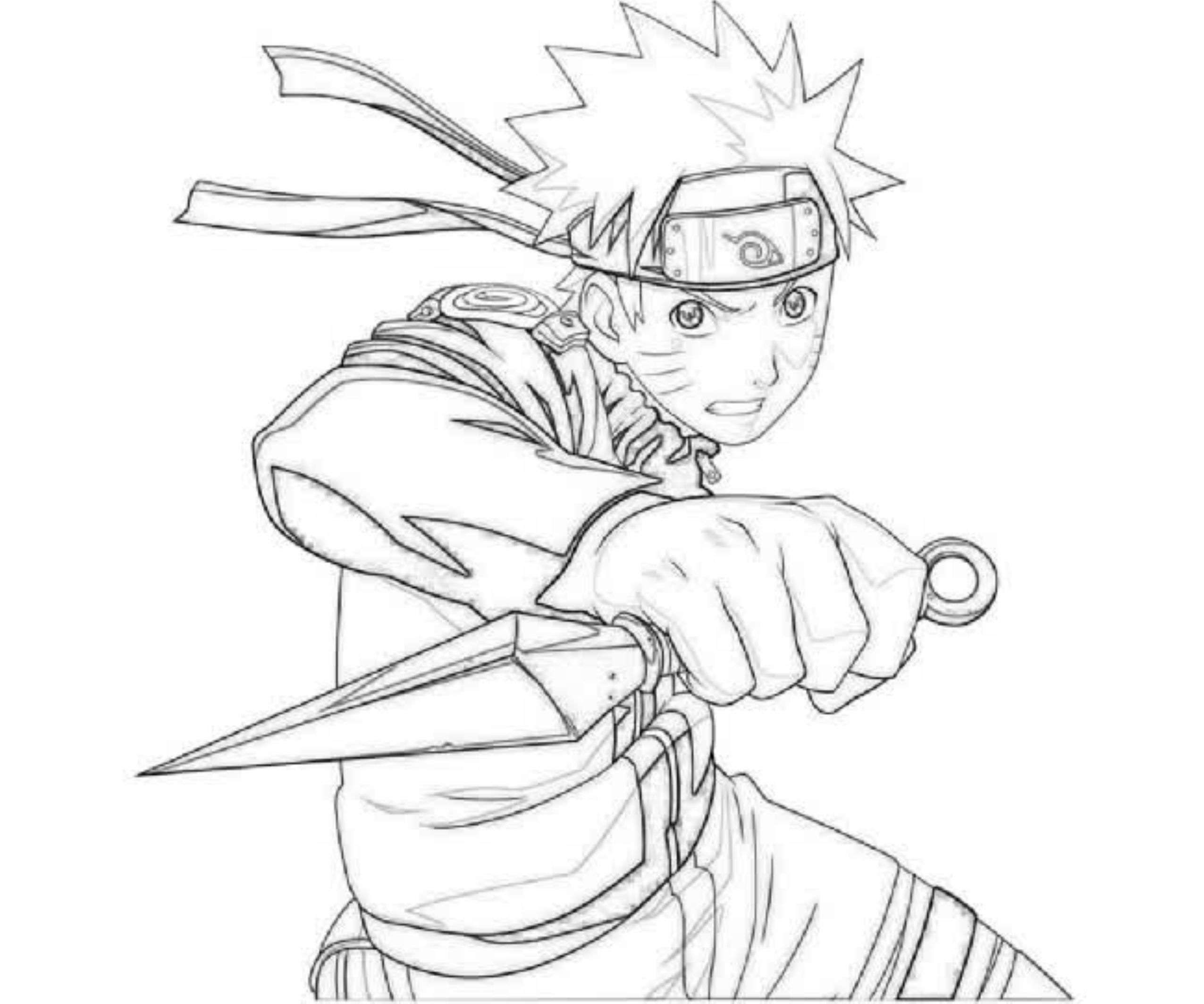 Download Printable Naruto Coloring Pages to Get Your Kids Occupied